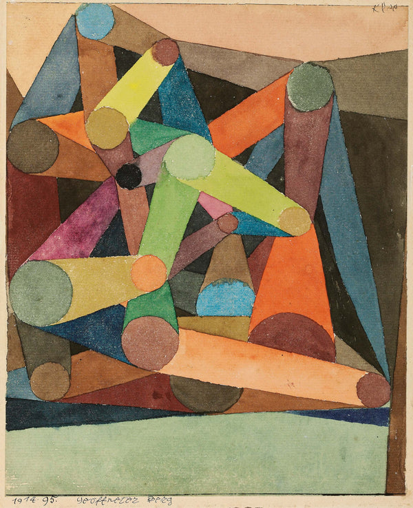 Paul Klee - Açılmış Dağ fine art baskı