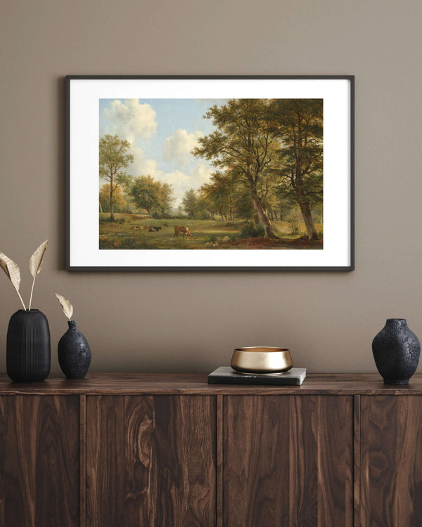 George Jacobus Johannes van Os - Hilversum Yakınlarında Manzara Fine Art Baskı