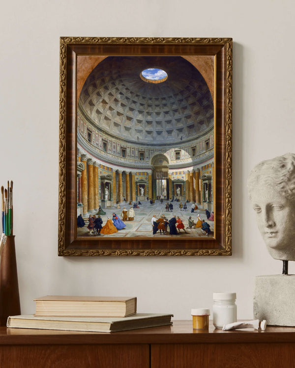 Giovanni Paolo Panini - Pantheon’un İç Mekânı - Roma Fine Art Baskı