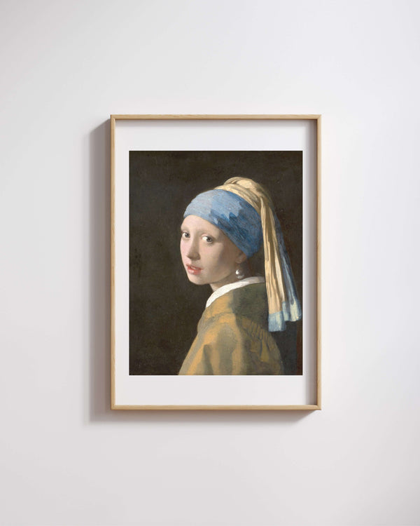 Johannes Vermeer - İnci Küpeli Kız Fine Art Baskı