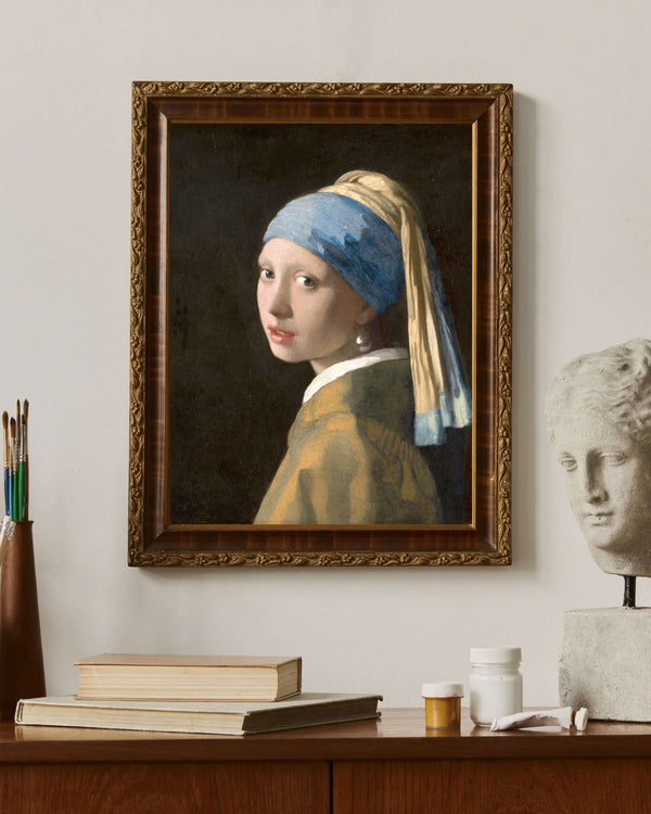 Johannes Vermeer - İnci Küpeli Kız Çerçeve