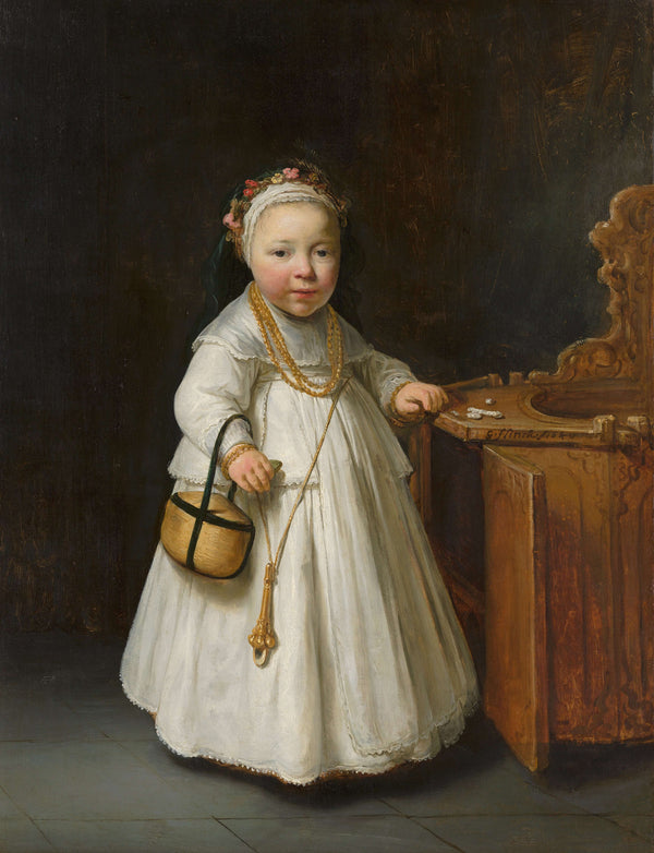 Govert Flinck - Yüksek Sandalyedeki Kız tablo