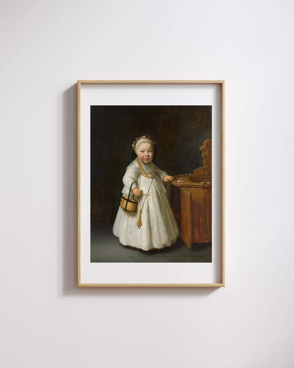 Govert Flinck - Yüksek Sandalyedeki Kız fine art baskı