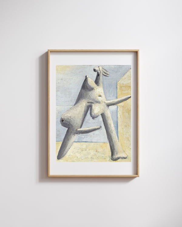 Pablo Picasso - Kompozisyon Sahilde Kadın Figürü fine art baskı