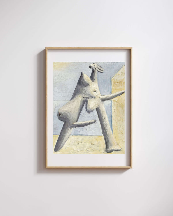 Pablo Picasso - Kompozisyon Sahilde Kadın Figürü fine art baskı