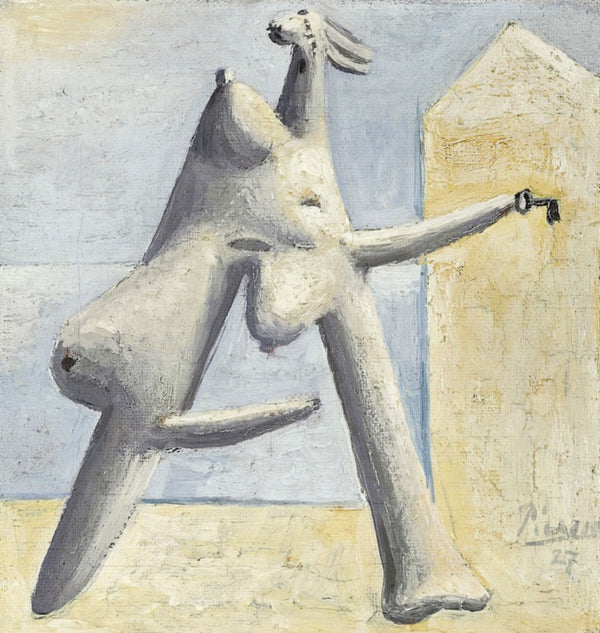Pablo Picasso - Kompozisyon Sahilde Kadın Figürü