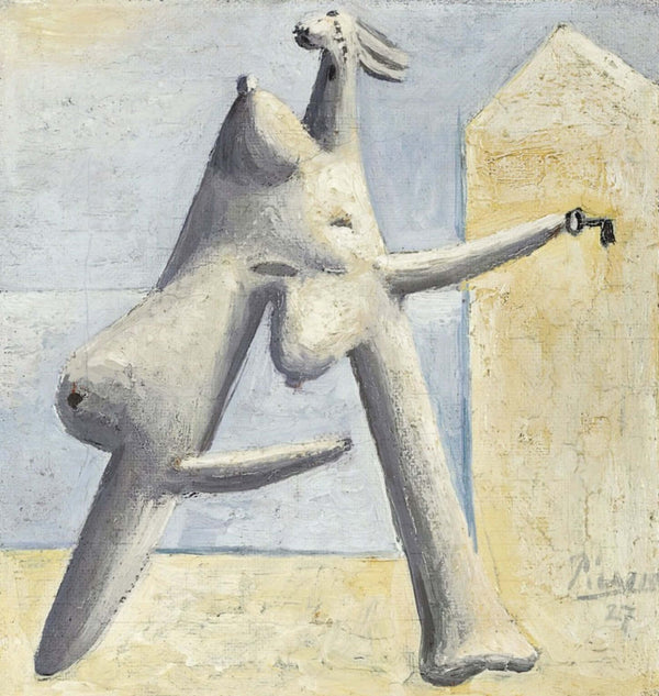 Pablo Picasso - Kompozisyon Sahilde Kadın Figürü