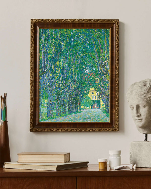 Gustav Klimt - Kammer Şatosu’na Giden Ağaçlı Yol