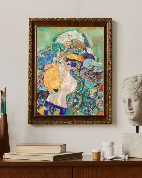Gustav Klimt - Bebek - Beşik Çerçeve