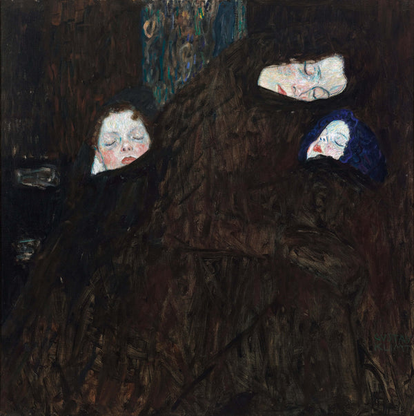 Gustav Klimt - Anne ve İki Çocuk Aile tablo