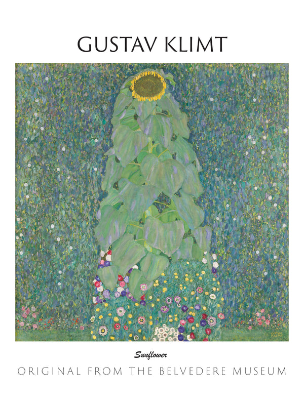 Gustav Klimt-Ayçiçeği çerçeve