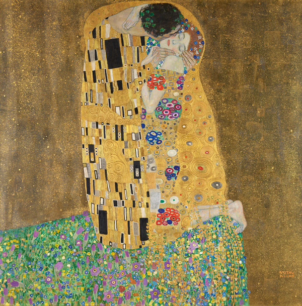 Gustav Klimt-Öpücük Aşıklar tablo