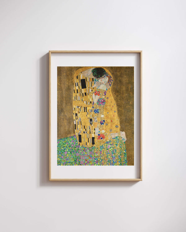 Gustav Klimt - Öpücük - Aşıklar fine art baskı