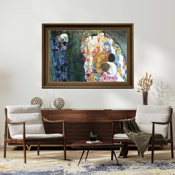 Gustav Klimt - Ölüm ve Yaşam fine art baskı