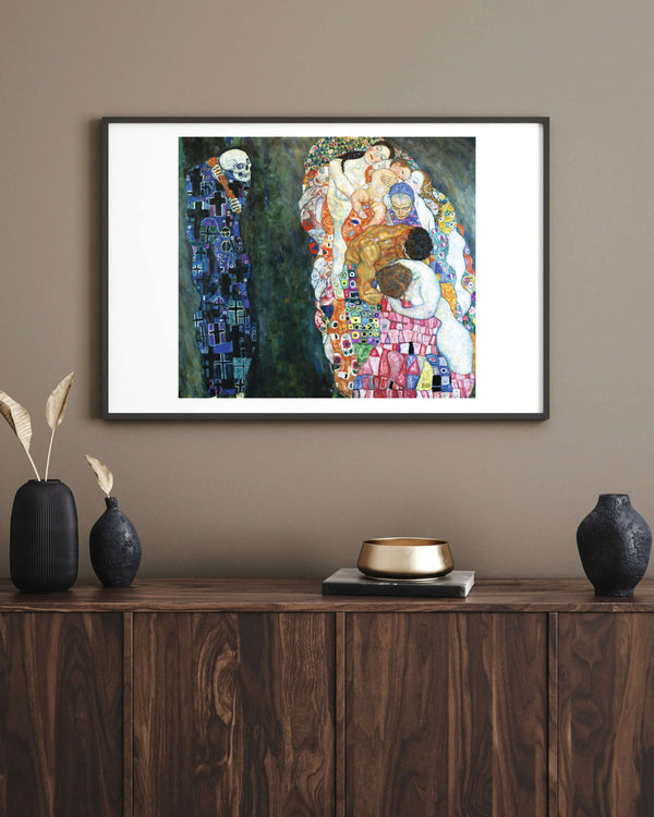 Gustav Klimt - Ölüm ve Yaşam çerçeve