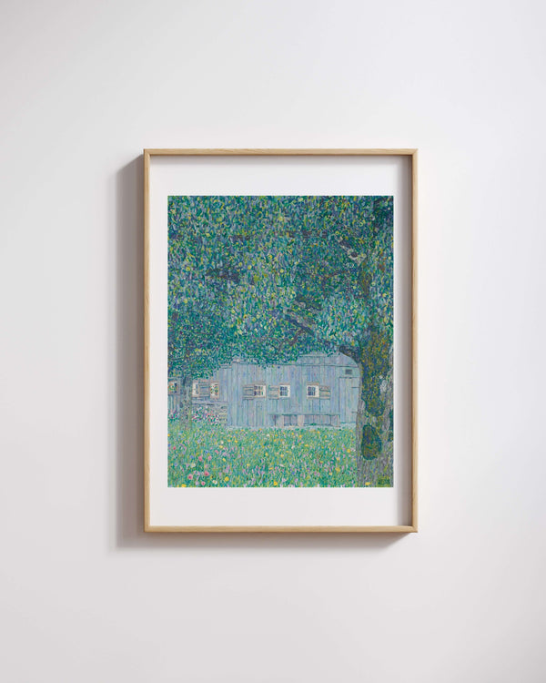 Gustav Klimt - Yukarı Avusturya Çiftlik Evi fine art baskı