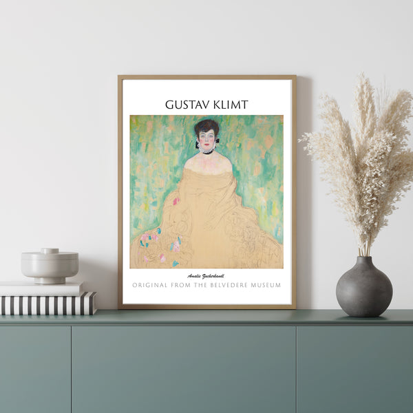 Gustav Klimt-Amalie Zuckerkandl çerçeve