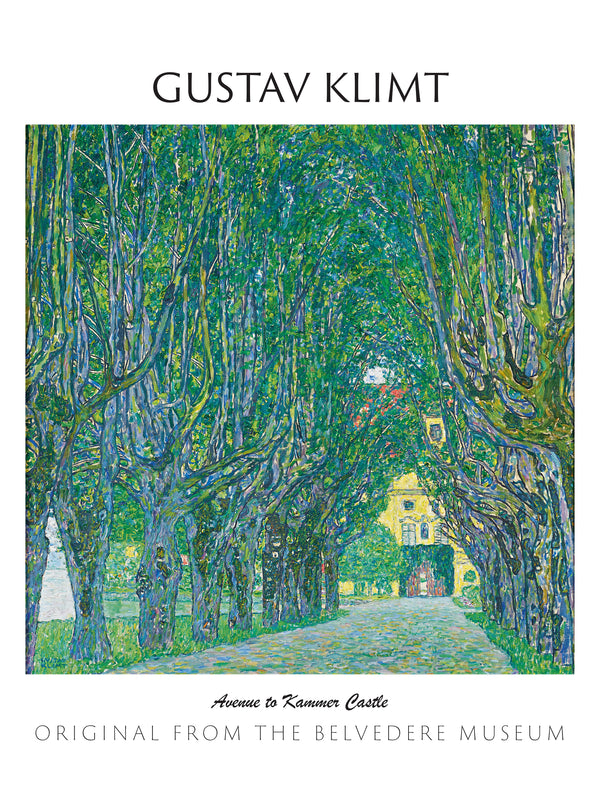 Gustav Klimt-Kammer Şatosu’na Giden Ağaçlı Yol fine art baskı