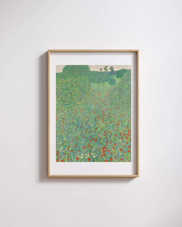 Gustav Klimt - Çiçek Açan Gelincikler fine art baskı