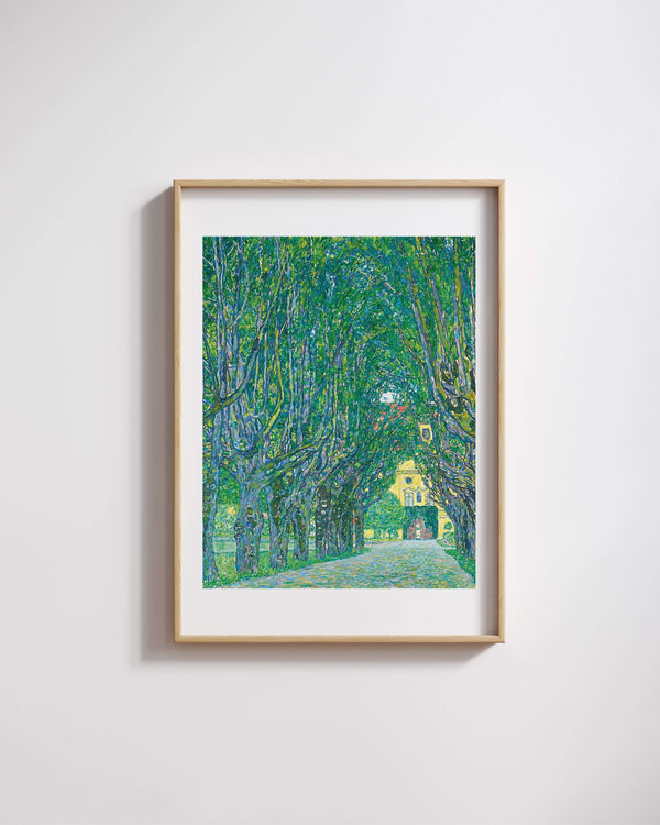 Gustav Klimt - Kammer Şatosu’na Giden Ağaçlı Yol
