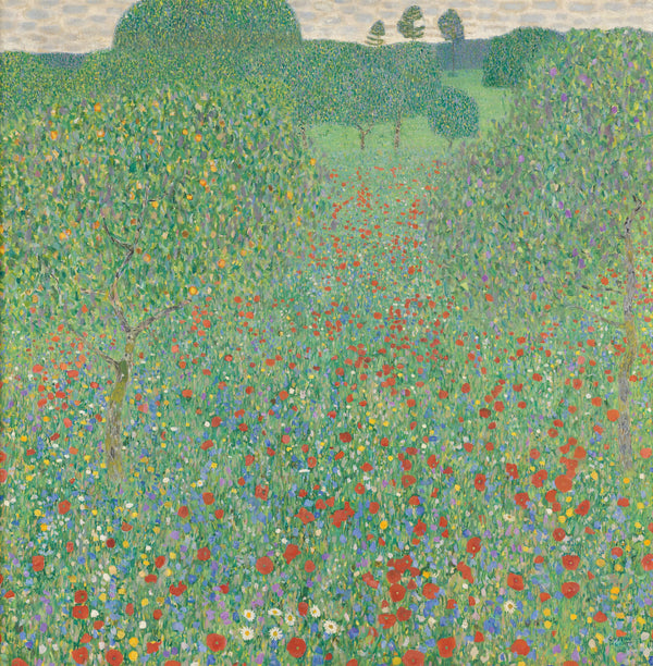 Gustav Klimt - Çiçek Açan Gelincikler tablo