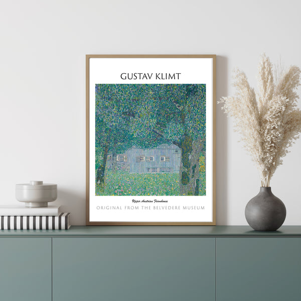 Gustav Klimt-Yukarı Avusturya Çiftlik Evi çerçeve