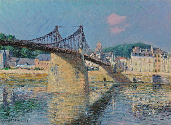 Gustave Loiseau - Elbeuf Asma Köprüsü - Güneş Fine Art Baskı