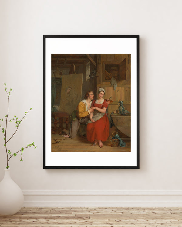 Gustave Wappers - Anthony van Dyck Modeline Kur Yaparken