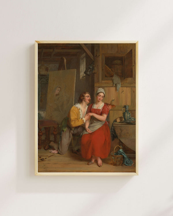 Gustave Wappers - Anthony van Dyck Modeline Kur Yaparken