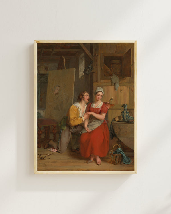 Gustave Wappers - Anthony van Dyck Modeline Kur Yaparken