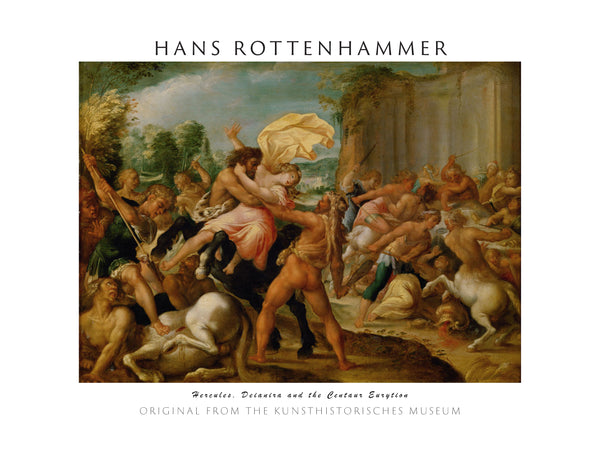 Hans Rottenhammer - Herkül Dejanira ve Kentaur Eurytion fine art baskı