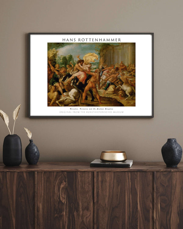 Hans Rottenhammer - Herkül Dejanira ve Kentaur Eurytion çerçeve