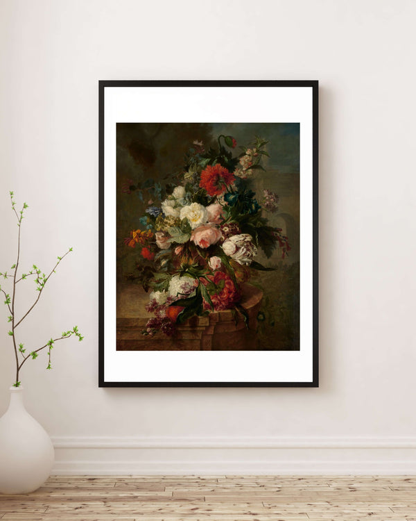 Harmanus Uppink - Çiçeklerle Natürmort Fine Art Baskı