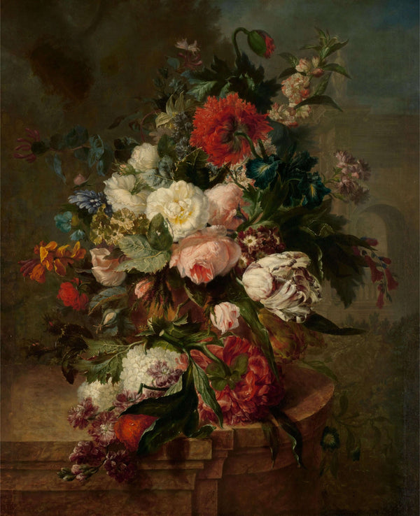 Harmanus Uppink - Çiçeklerle Natürmort Fine Art Baskı