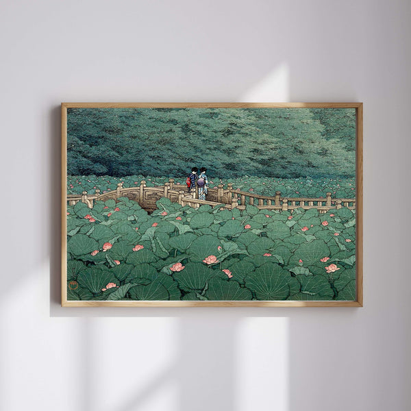 Kawase Hasui - Shiba'daki Benten Tapınağı Göleti Fine Art Baskı