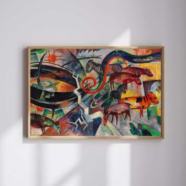 Heinrich Campendonk - Hayvanlarla Manzara Fine Art Baskı