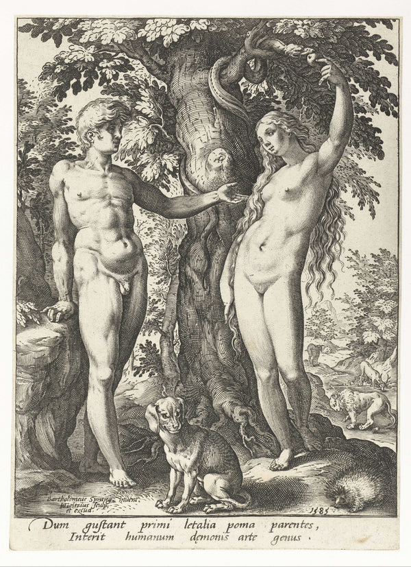 Hendrick Goltzius – Âdem Havva ve Yılan