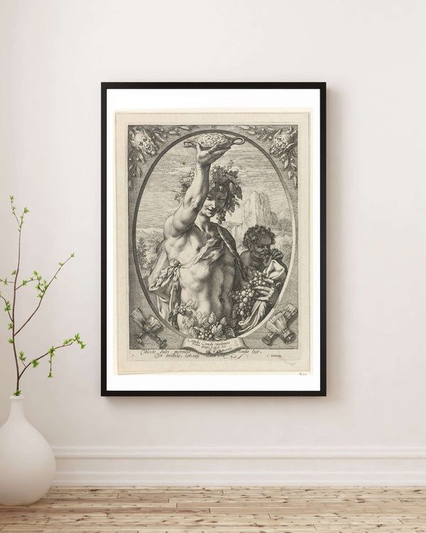 Hendrick Goltzius - Bacchus fine art baskı