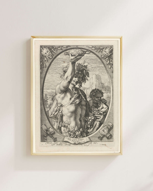 Hendrick Goltzius - Bacchus fine art baskı