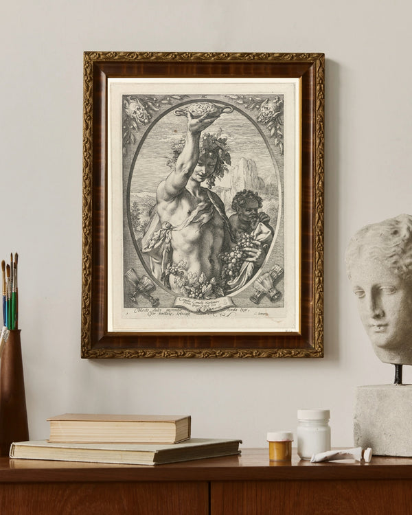 Hendrick Goltzius - Bacchus fine art baskı