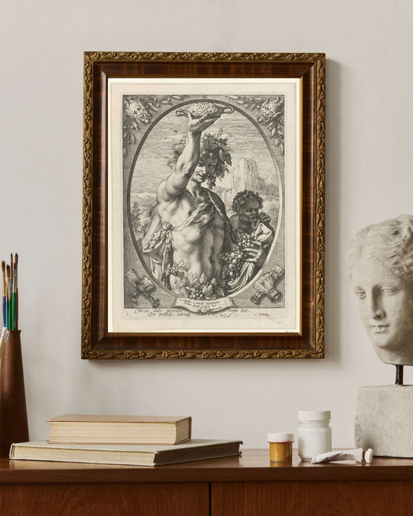 Hendrick Goltzius - Bacchus fine art baskı