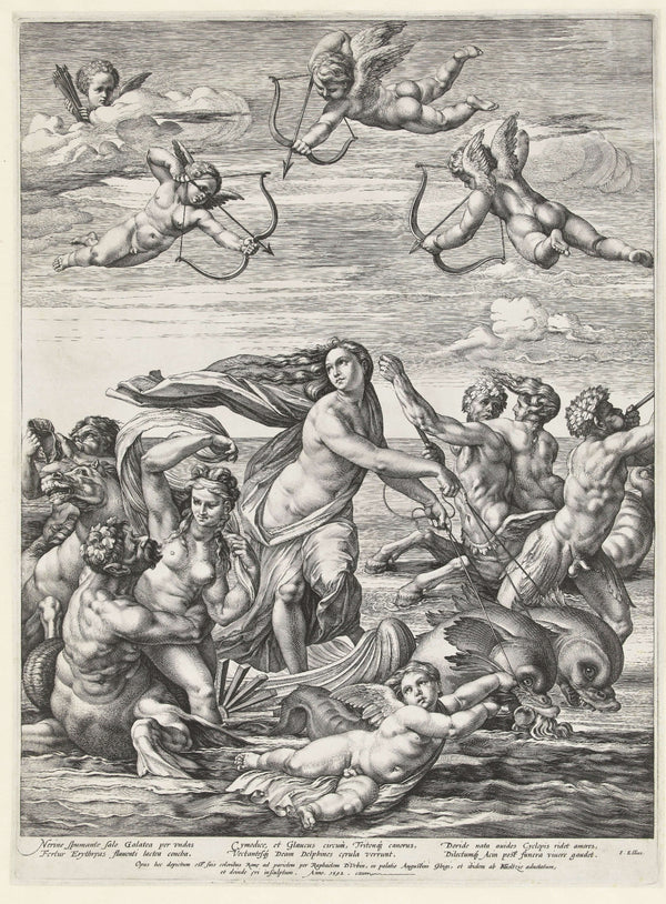 Hendrick Goltzius - Galatea'nın Zaferi fine art baskı