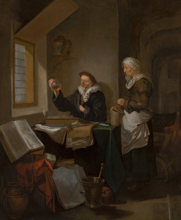 Hendrick Heerschop-Doktor Ziyareti tablo