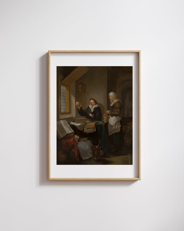 Hendrick Heerschop - Doktor Ziyareti fine art baskı