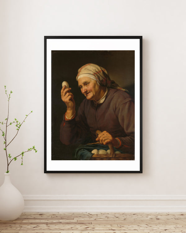 Hendrick Bloemaert - The Old Woman Who Collects Eggs