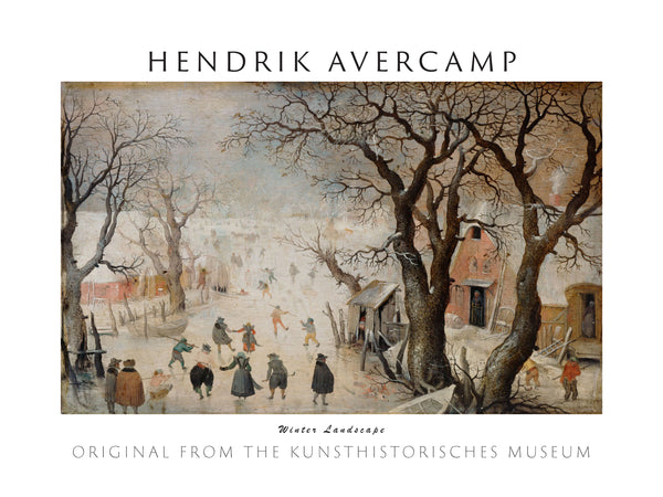 Hendrik Avercamp - Kış Manzarası fine art baskı