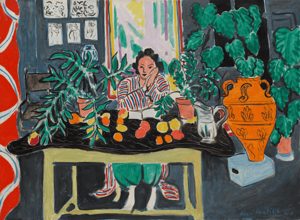Henri Matisse - Etrüsk Vazolu İç Mekân Fine Art Baskı
