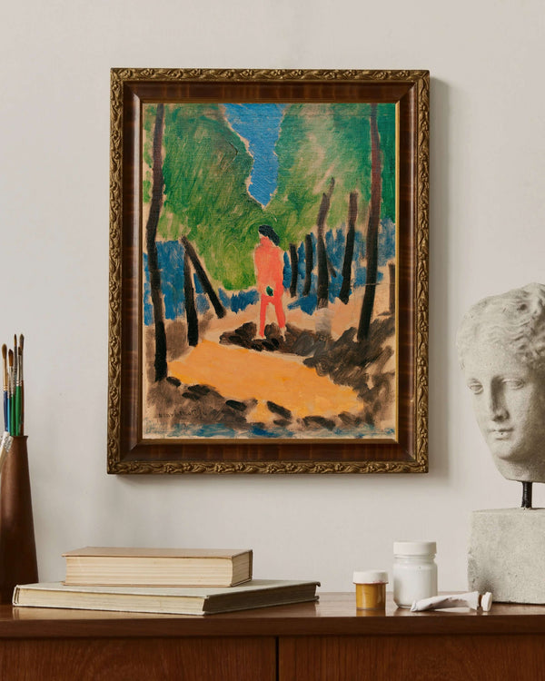 Henri Matisse - Ormanda Nü Güneşli Manzara Çerçeve
