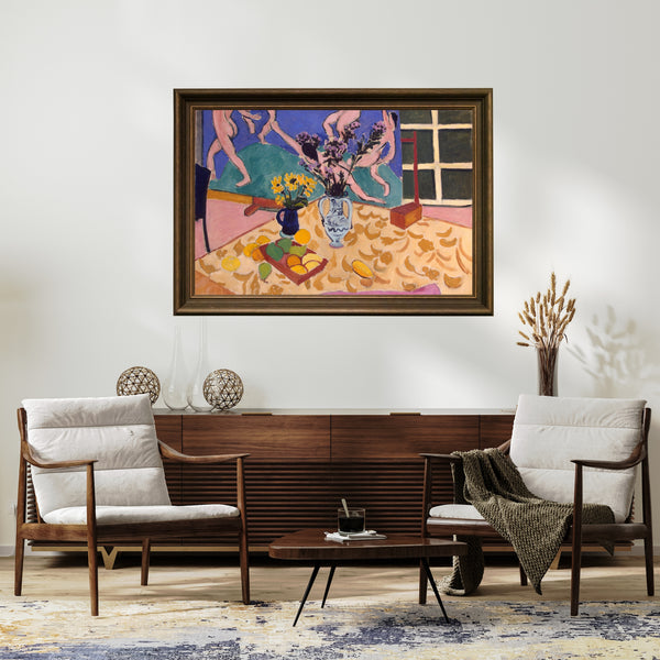 Henri Matisse - Dans Panolu Natürmort Fine Art Baskı