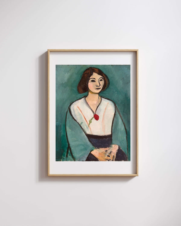 Henri Matisse - Yeşil Giysili Kadın Fine Art Baskı